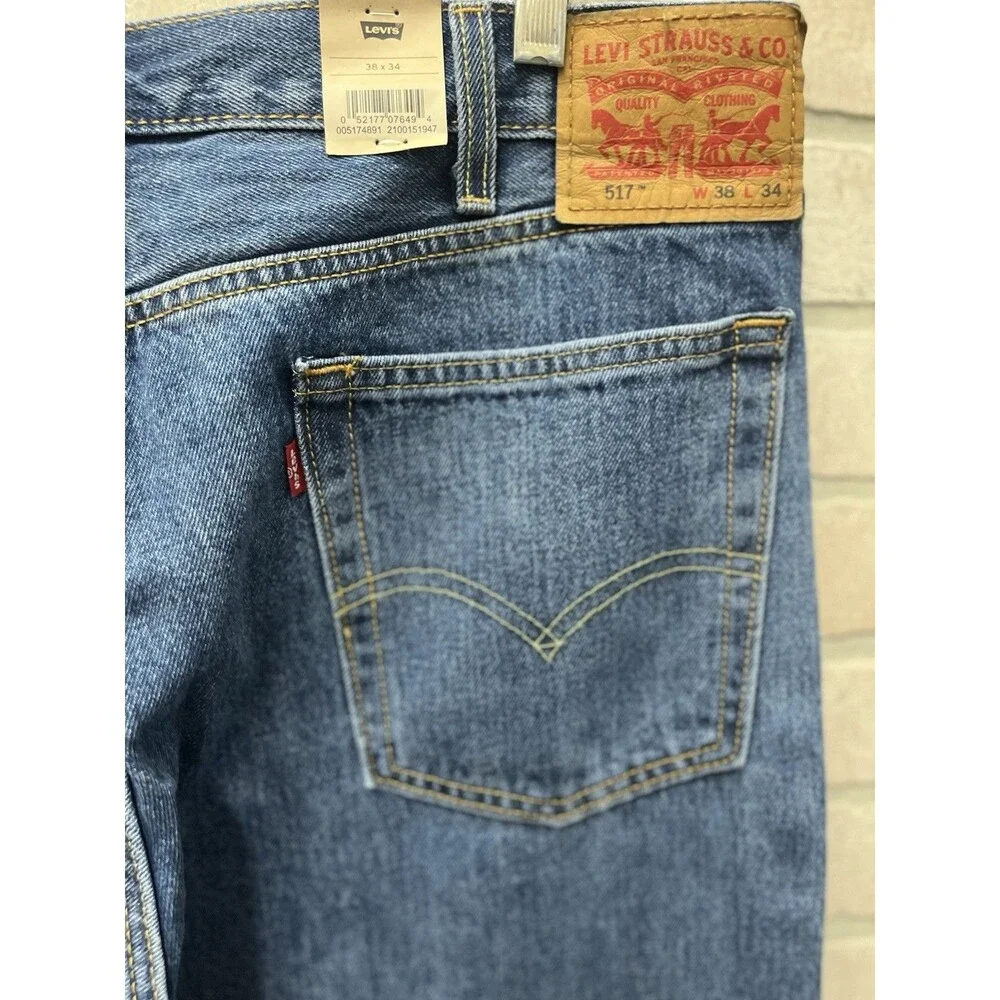 Levi's 517 Men’s Denim Jeans Sz 38/34 Boot Cut NWT country boy